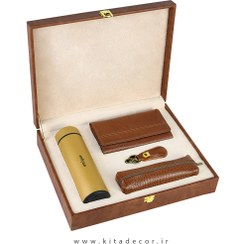 تصویر ست هدیه چرم همادیس مدل پرنسس کد PD315 