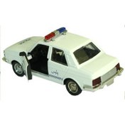 تصویر اسباب بازی ماشین پلیس فلزی عقب کش پیکان 