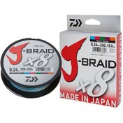 تصویر نخ براید اسپینینگ دایوا مدل J-BRAID X8 سایز ۰.۱۰ ظرفیت ۱۵۰ متر 