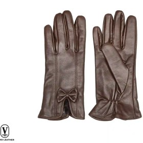 تصویر دستکش زنانه چرم ( کد 03003) 