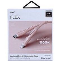 تصویر کابل شارژ USB-C به لایتنینگ برند یونیک مدل FLEX 