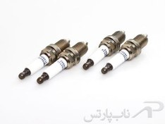 تصویر شمع سمند دوگانه‌سوز موتور EF7 پایه کوتاه تک پلاتین برند عظام 