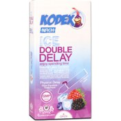 تصویر کاندوم تاخیری مدل تاخیری دابل دیلی آیس کدکس | 10 عددی Kodex double delay 10PCS