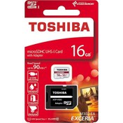 تصویر رم میکرو اس‌دی 16 گیگابایت Toshiba 16GB EXCERIA M302 microSDHC Class 10 