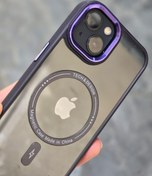 تصویر قاب گوشی اپل مدل iPhone 13 شفاف مگ سیف از جنس سیلیکون 