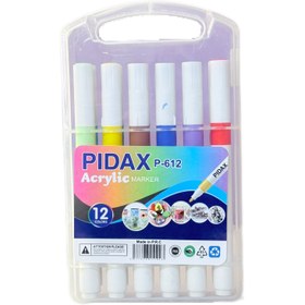 تصویر ماژیک اکرولیک 12 رنگ پیداکس ( 612 ) 