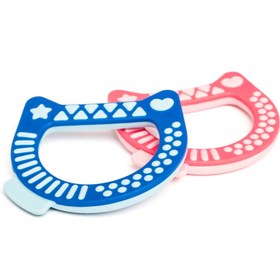 تصویر دندان گیر طرح گربه قاب دار سواوینکس suavinex Rattle Teether code:3400699