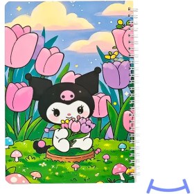 تصویر دفتر مشق ۸۰ برگ حاشیه دار طرح کرومی 