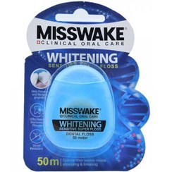 تصویر نخ دندان سفید کننده میسویک 50متر MISSWAKE Whitening Dental Floss 50m