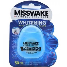 تصویر میسویک نخ دندان وایتنینگ Misswake Whitening Floss