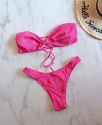 تصویر مایو بیکینی زنانه دوتیکه مدب دکلته جنس پفکی 