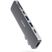 تصویر هاب 7 پورت انکر مخصوص مک بوک Anker USB C Hub 7-in-2 مدل A8371 