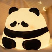 تصویر چراغ خواب سیلیکونی طرح پاندا Panda silicon lamp