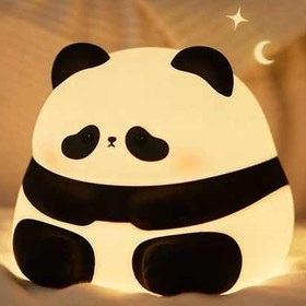 تصویر چراغ خواب سیلیکونی طرح پاندا Panda silicon lamp