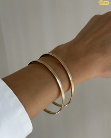 تصویر النگو آینه ای پهن 