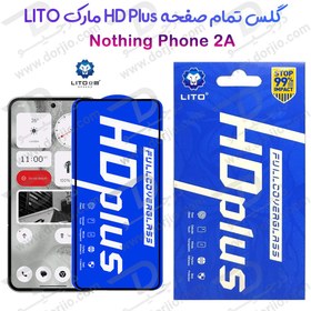 تصویر گلس شیشه ای HD Plus تمام صفحه Nothing Phone 2A مارک LITO LITO HD Plus Full Screen Protector For Nothing Phone 2A Tempered Glass