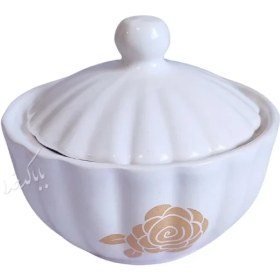 تصویر قندان مدل رز طلایی 