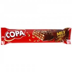 تصویر ویفر با روکش شکلات شیری کوپا - 30 عدد Milk Chocolate wafer