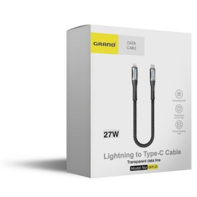 تصویر کابل پاوربانک تایپ سی به لایتنینگ گرنداسکای مدل GKP-25 Grandsky Powerbank cable Model Gkp-25