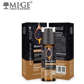 تصویر روغن آرگان میگ MIGE مدل ۹۵% PROFESSIONAL وزن 100 میل Essential Oil Argan Oil and Protein Anti-Hair Fall & Renewal Mige