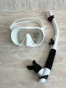 تصویر ست ماسک شیشه یک تکه و اسنورکل برند AROPEC 