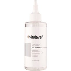 تصویر تونر پاک کننده صورت ضدلک وایت ویت ویتالیر Whitevit Face Toner VITALAYER