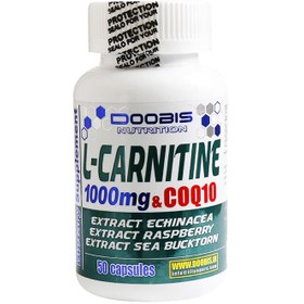 تصویر کپسول ال کارنیتین 1000 میلی گرم دوبیس 50 عددی Doobis L-Carnitine 1000 mg 50caps