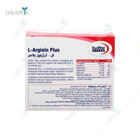 تصویر ساشه ال آرژینین پلاس یوروویتال EurhoVital L Arginin Plus Sachet