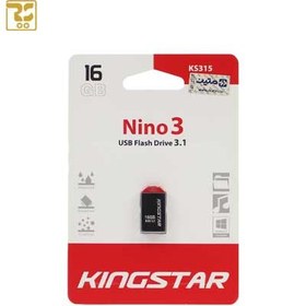 تصویر فلش مموری کینگ استار 16 گیگابایت مدل Nino 3 KS315 ا KingStar Flash Memory 16GB Nino 3 KS315 KingStar Flash Memory 16GB Nino 3 KS315