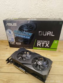 تصویر کارت گرافیک استوک asus dual rtx 2060 6G auto extreme 