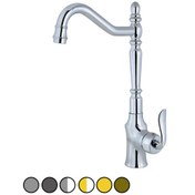 تصویر شیر ظرفشویی طوفان فلز مدل هلن - کروم Tofan Felez Sink Faucet Helen Model