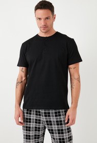 تصویر ست پیژامه آستین کوتاه طرح دار مردانه | بوراتی Buratti 6572004 