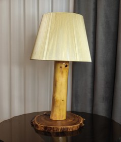 تصویر آباژور رومیزی چوبی کد 110 