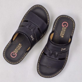 تصویر دمپایی مردانه طبی مدل 801 مشکی 