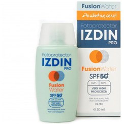 تصویر ضد افتاب ایزدین پرو فیوژن واتر+SPF50 