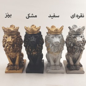 تصویر مجسمه رزین پلی استر،شیر Resin lion sculpture