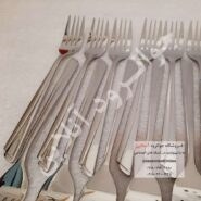 تصویر سرویس قاشق و چنگال یونیک طرح ناخنی144 پارچه Unique spoon and fork set nail design 144piece