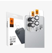 تصویر محافظ لنز دوربین GALAXY S25 EDGE LENS PROTECTOR EASY K. GLAS.TR EZ FIT OPTICAL PRO HD 2 BLACK Spigen 