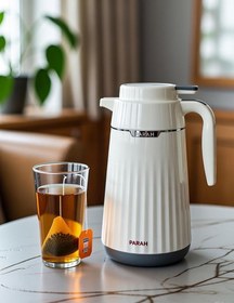 تصویر فلاکس پاراتی ظرفیت ۲ لیتری شیشه صورتی 