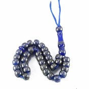 تصویر تسبیح سندلوس برنج کوب هفت ردیف دست ساز تبریز تراش استوانه 