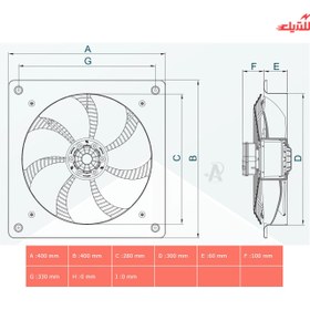 تصویر هواکش ایلکا VIE-30A4S Ilka ventilator VIE-30A4S