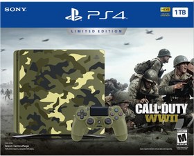 تصویر کنسول بازی سونی (استوک) PS4 Slim Call of Duty WW2 | حافظه 1 ترابایت PlayStation 4 Slim (Stock) 1TB Bundle Call of Duty WW2 Limited Edition