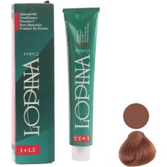 تصویر رنگ مو لوپینا مدل قهوه ای نسکافه ای روشن 6.85 Lupina hair color, Nescafe light brown model, 6.85