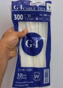 تصویر بست کمربندی پلاستیکی با طول 30سانتیمتر عرض 7.6 میلیمتر G4 cable tie