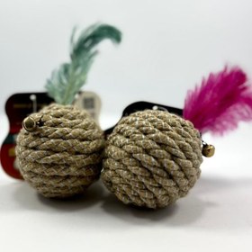 تصویر توپ کنفی zarix - صورتی zarix