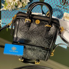 تصویر کیف دستی زنانه توری برچ Tory Burch T Monogram Canvas Satchel Bag