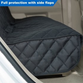 تصویر روکش صندلی خودرو با محافظ روی درب برند پتیوو Peteevo Safe Cover Auto Pet Seat Cover