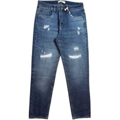 تصویر شلوار لی مردانه راسته زارا ZARA آبی کد 7020 