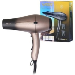 تصویر سشوار حرفه ای وی جی آر مدل V-463 با باد سرد و متمرکزکننده 