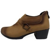 تصویر کفش گردویی زیپ دار زنانه مدل نسترن کد 1148 